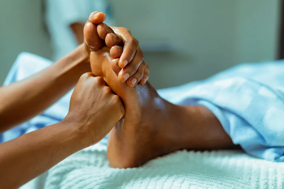 Massage therapist work