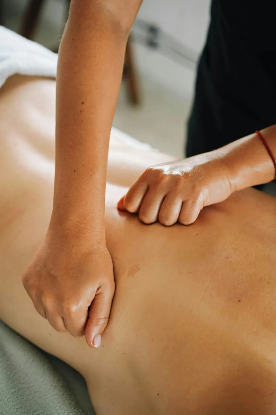Massage therapist work