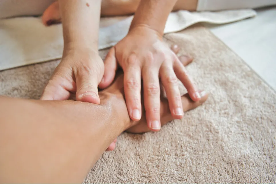 Massage therapist work