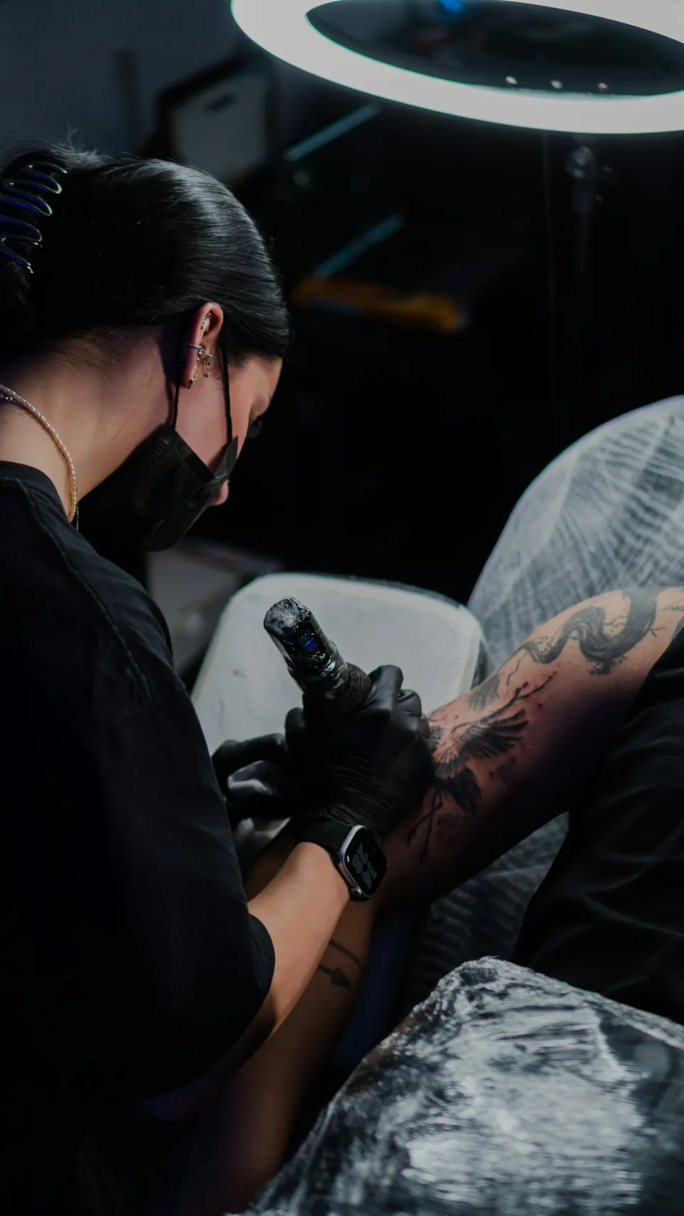 Tattoo studio work