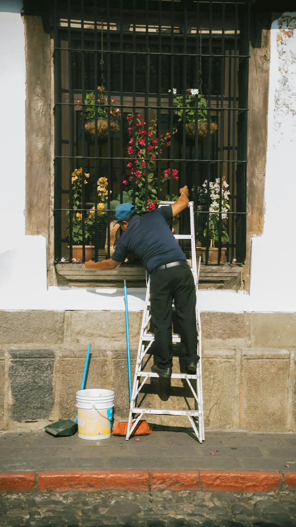 Window cleaning work